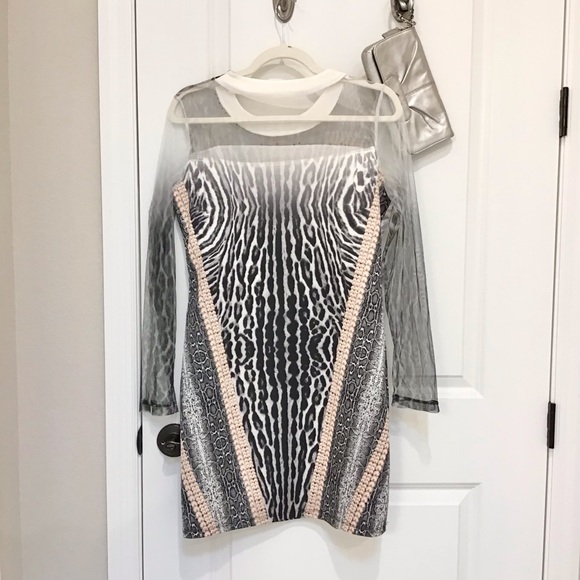 NF Embellished Animal Print Dress Size XL, EUC - Picture 4 of 6